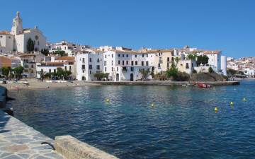 Картинка города улицы площади набережные набережная cadaques spain costa+brava