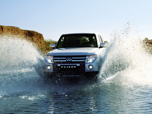 Обои картинки фото автомобили, mitsubishi, джип