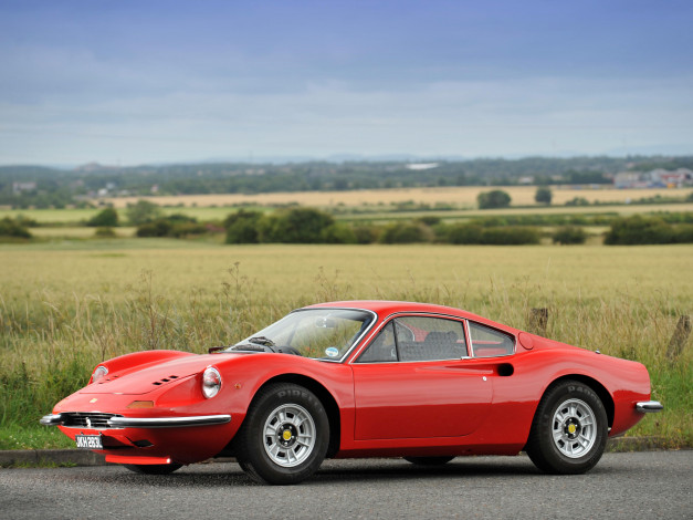 Обои картинки фото ferrari, dino, 246, gt, uk, spec, автомобили