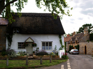 Картинка великобритания вустершир бретфортон разное сооружения постройки улица