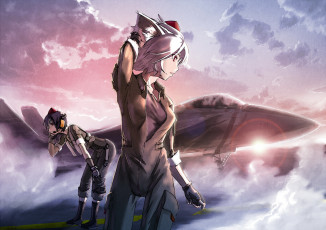 Картинка аниме touhou айя шамеймару момидзи инубашири