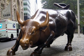 Картинка города нью йорк сша бык