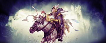Картинка dota видео игры кони лошади keeper of the light ezalor