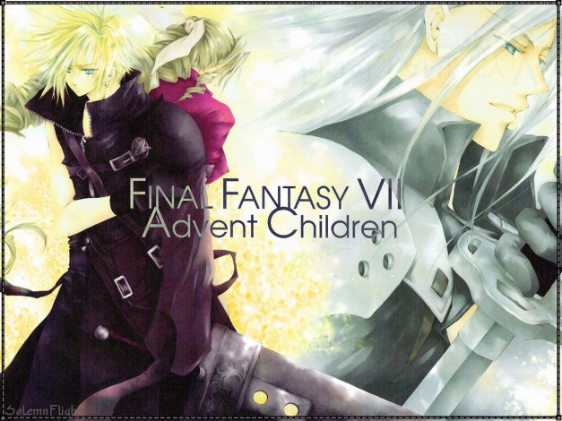 Обои картинки фото аниме, final, fantasy, cloud, aeris