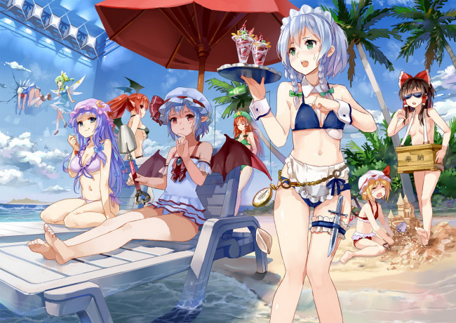 Обои картинки фото аниме, touhou, персонажи, тохо