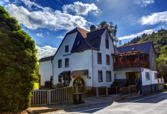 Картинка германия бруттиг фанкель города здания дома растения улица