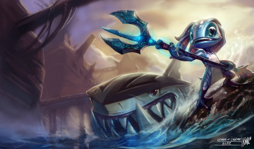 Картинка league of legends видео игры акула