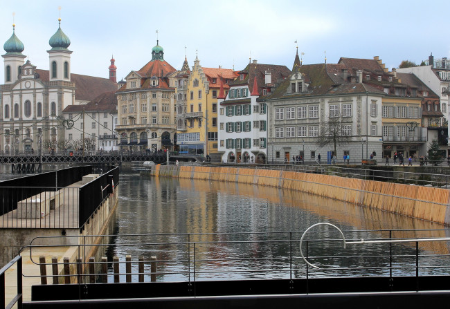 Обои картинки фото швейцария, люцерн, города, улицы, площади, набережные, канал, дома
