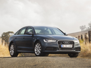 Картинка автомобили audi 3-0 a6 sedan quattro biturbo 4g c7 au-spec tdi темный 2013г