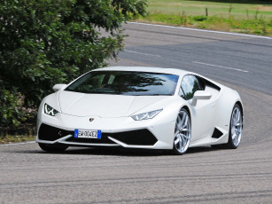 Картинка автомобили lamborghini uk-spec lp 610-4 huracаn светлый 2014г lb724