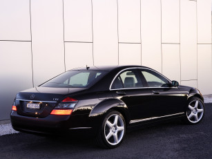 Картинка автомобили mercedes-benz темный w221 s 320 cdi blueefficiency au-spec