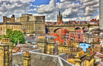 Картинка ньюкасл+ англия города -+панорамы дома