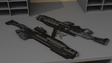 Картинка оружие 3d фон патроны пистолеты