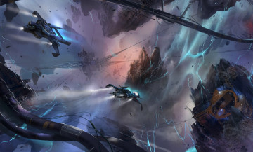 Картинка star+citizen видео+игры вселенная полет космический корабль