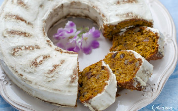 Картинка еда пироги кекс сдоба глазурь выпечка