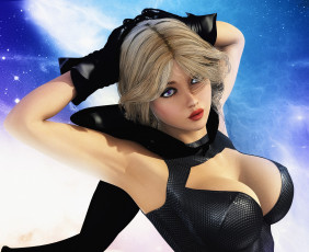 Картинка 3д+графика люди+ people девушка фон взгляд