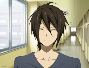 Картинка аниме hyouka парень