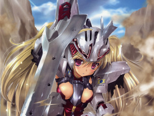 Картинка аниме broken+blade девушка