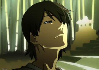 Картинка аниме bakemonogatari парень