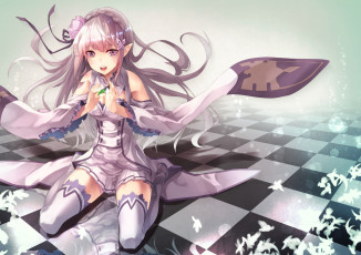 Картинка аниме re +zero+kara+hajimeru+isekai+seikatsu девушка