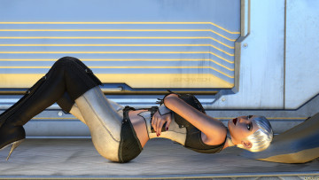 Картинка 3д+графика люди+ people фон взгляд девушка