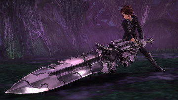 Картинка аниме god+eater парень меч