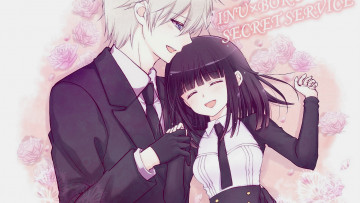 Картинка аниме inu+x+boku+ss парень девушка
