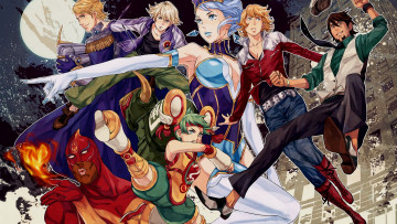 Картинка аниме tiger+and+bunny герои