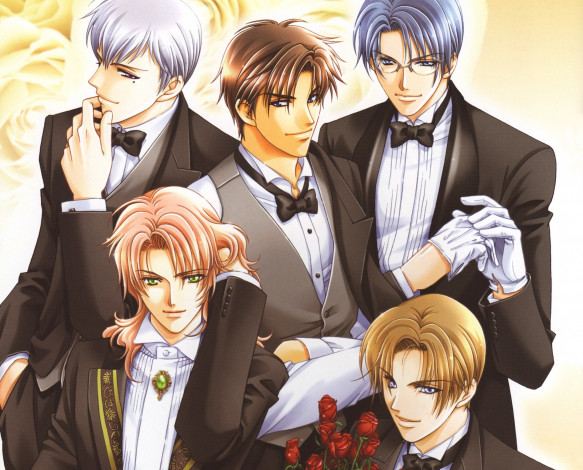 Обои картинки фото аниме, gakuen heaven, сёнен-ай, райская, школа, парни