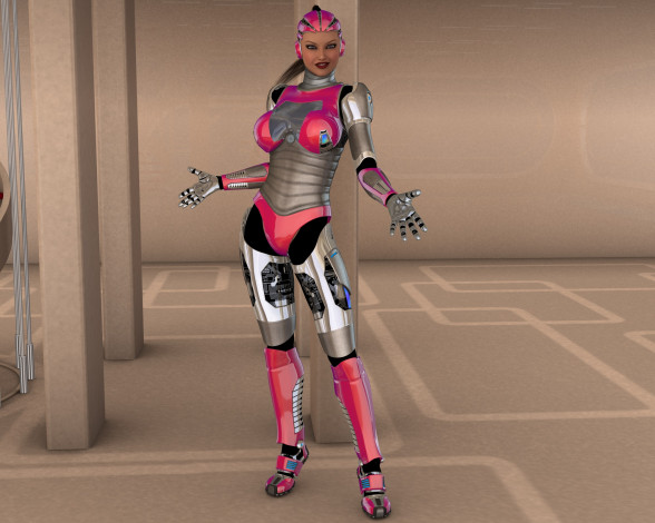 Обои картинки фото 3д графика, фантазия , fantasy, девушка, взгляд, фон