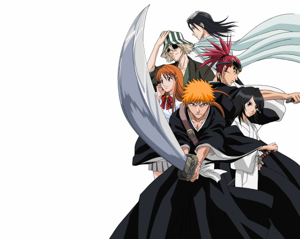 Обои картинки фото аниме, bleach, блич