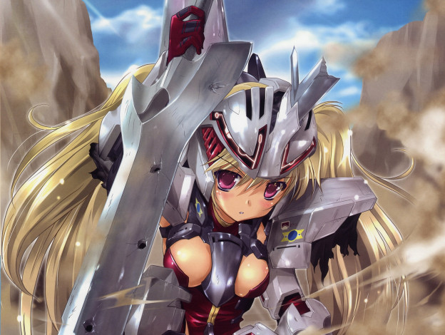 Обои картинки фото аниме, broken blade, девушка