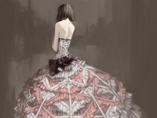 Обои картинки фото аниме, unknown,  другое, девушка