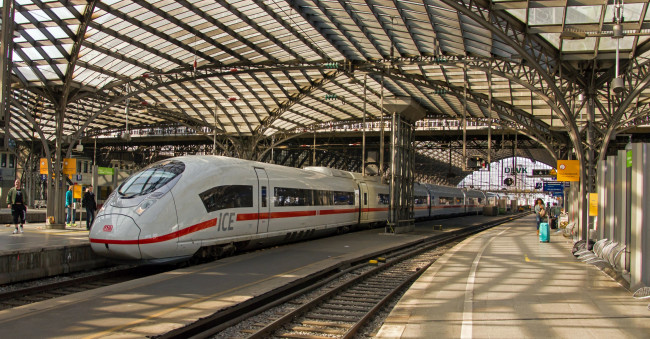 Обои картинки фото техника, поезда, состав, локомотив, рельсы