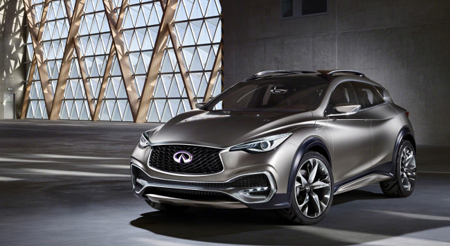 Обои картинки фото infiniti qx30 concept 2015, автомобили, infiniti, 2015, concept, qx30, crossover