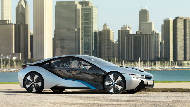 Обои картинки фото bmw i8 concept 2011, автомобили, bmw, 2011, concept, i8