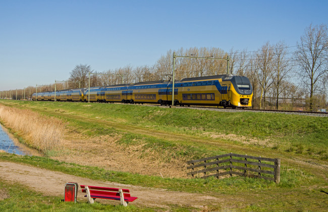 Обои картинки фото техника, поезда, состав, локомотив, рельсы