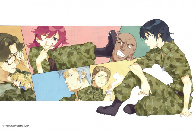 Обои картинки фото аниме, grisaia no kajitsu, юджи, персонажи