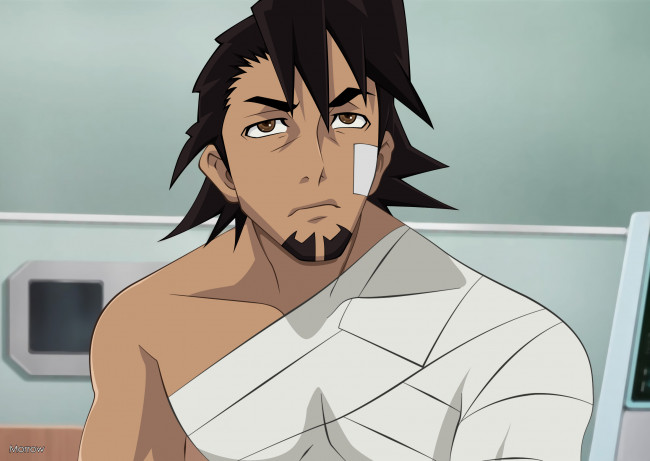 Обои картинки фото аниме, tiger and bunny, парень