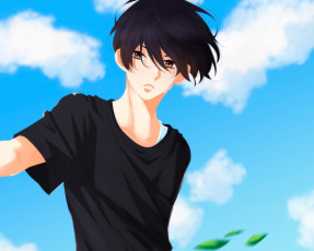 Картинка аниме fujiwara-kun+wa+daitai+tadashii парень