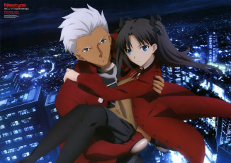 Картинка аниме fate stay+night рин арчер