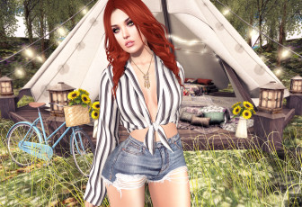 Картинка 3д+графика люди+ people фон взгляд девушка