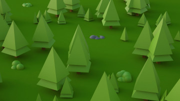 Картинка векторная+графика природа+ nature лес деревья