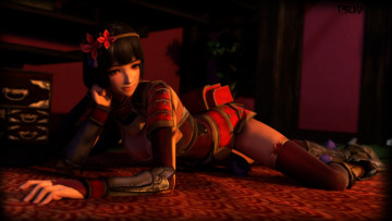 Картинка 3д+графика люди+ people девушка взгляд фон