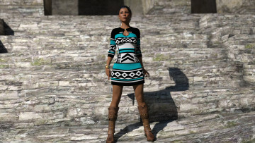 Картинка 3д+графика люди+ people фон девушка взгляд