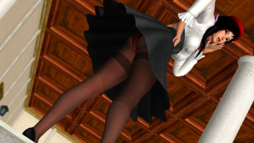 Картинка 3д+графика люди+ people фон взгляд девушка