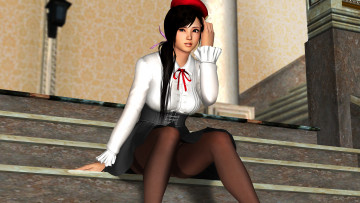 Картинка 3д+графика люди+ people взгляд девушка фон