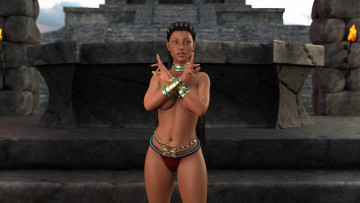 Картинка 3д+графика люди+ people взгляд девушка фон