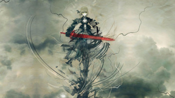 Картинка аниме fate stay+night сейбер