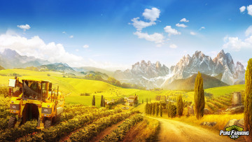 Картинка pure+farming+2018 видео+игры хозяйство сельское ферма симулятор pure farming 2018